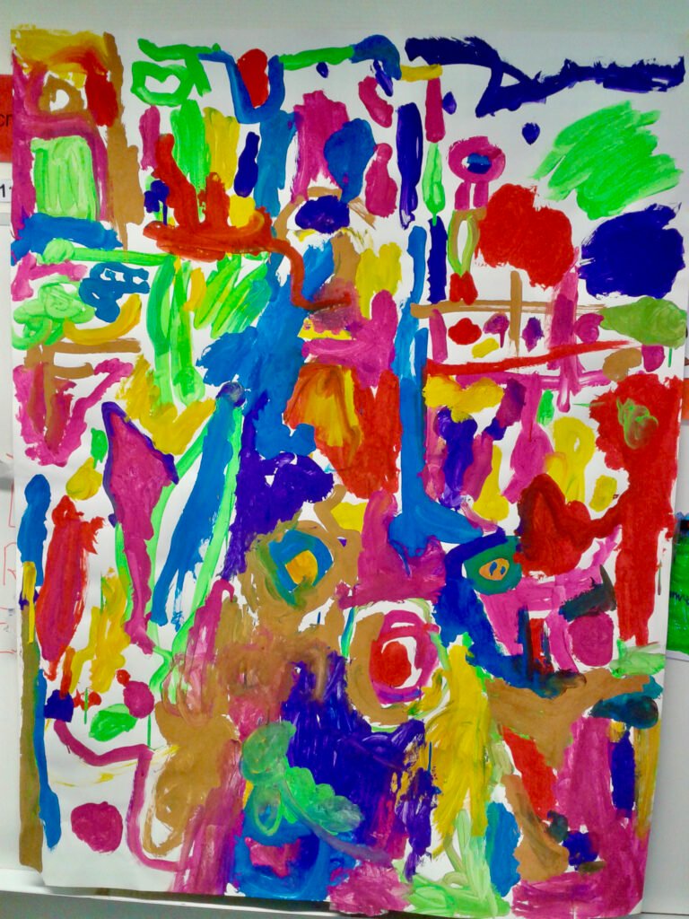 peinture élèves couleurs